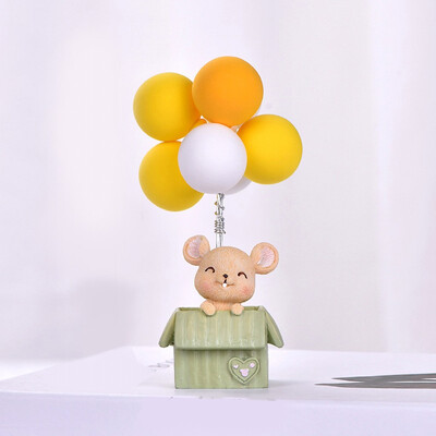 

Tailored Dollhouse Miniature Scene Model Mouse Balloons Decoration Pretend Play Toy