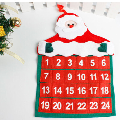

Tailored Christmas Decorations Santa Claus Calendar Hotel Lobby Family Pendant