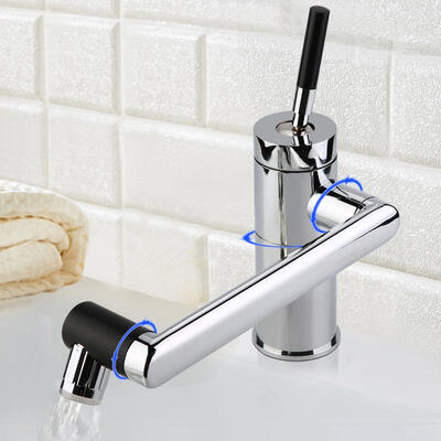 

Greensen 360 Degree Rotation Chrome Plating Bathroom Kitchen Sink Cold Water Faucet Tap G12