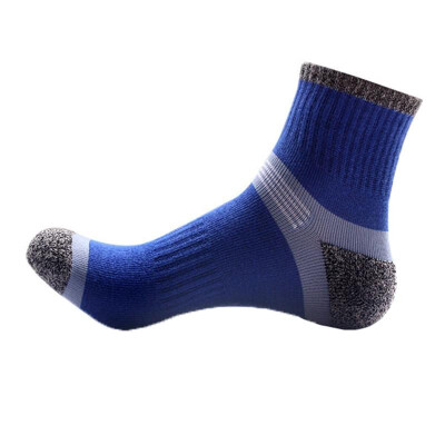 

Sporty Men Autumn Winter Ankle Socks Contrast Color Breathable Casual Cotton Hosiery