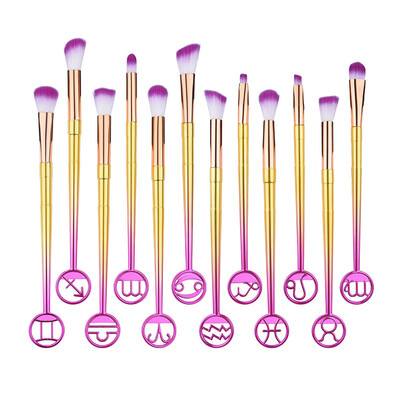 

Toponeto 12PCS Make Up Foundation Eyebrow Eyeliner Blush Cosmetic Concealer Brushes