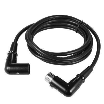 

2m 66ft XLR Cable Right Angle Male to Right Angle Female Plug for Microphone Mixer Mixing Console Loudspeaker