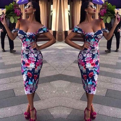

New Formal Long Women Floral Dress Prom Evening Party Cocktail Bridesmaid Wedding