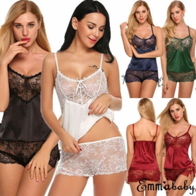 

Women Charm Sexy Lingerie Lace Babydoll G String Thong Underwear Nightwear