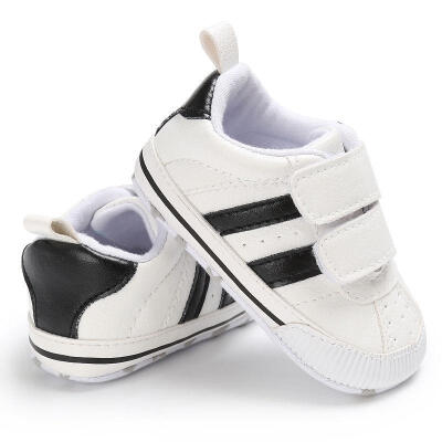 

Toddler Baby Boy Girl White Soft Sole Crib Shoes Infant Sneakers