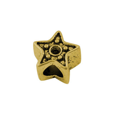 

Large Hole Beads Tibetan Style European Beads Antique Golden Lead Free&Cadmium Free Star about 115mm in diameter