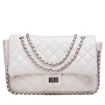 

New tide chain hand bag shoulder bag Korean fashion wild rhombic crossbody backpack