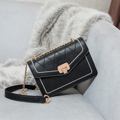

Summer little fresh woman 2019 texture French advanced feeling ins slanted fashion square bag