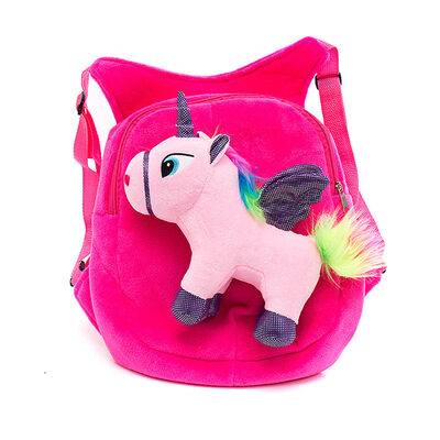 

Cute Cartoon Animal Mini Plush Backpacks Baby Bags Flamingo Unicorn Kids Backpack Detachable Plush Shoulder Kindergarten Bag