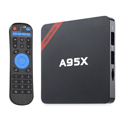 

Refurbished NEXBOX A95X - B7N Smart TV Box Amlogic S905X Quad core 64 Bit Cortex A53 4K x 2K H265 24GHz WiFi Bluetooth 40