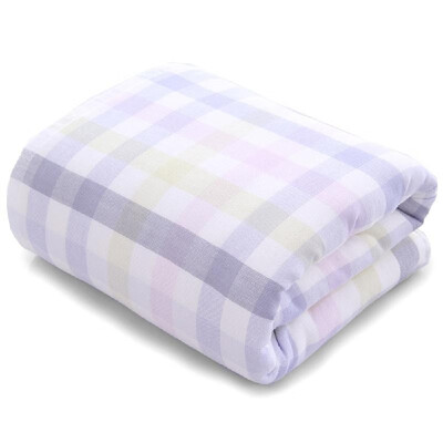 

Multifunctional Purified Cotton Home Colorful Checked Breathable Comfortable Soft Non-fading Bath Towel