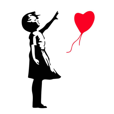 

Childhood Balloon Girl Living Room Bedroom Hallway Removable Wall Art Sticker