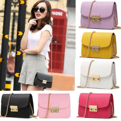 

Womens Small Crossbody Handbag Quilted Purse Bag with Chain Shoulder Strap Bag