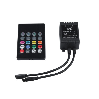 

〖Follure〗20 Key IR Sound Sensor Music Remote Controller for 3528 5050 RGB LED Strip Light