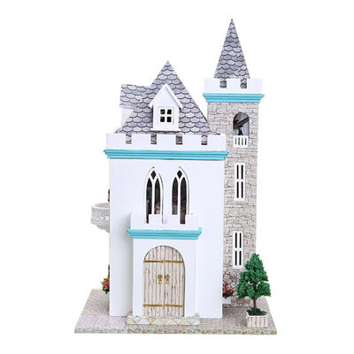

DIY 3D Educational Doll House Castle Children New Year Christmas Gift Dollhouse Handmade Building Kit