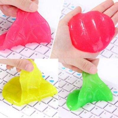 

2 X Magic Transparent Computer Keyboard Dust Dirt Cleaning Gel Soft Glue Cleaner