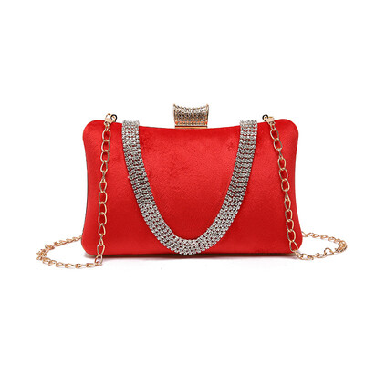 

New wave Korean fashion versatile slung rhombic chain bag shoulder bag