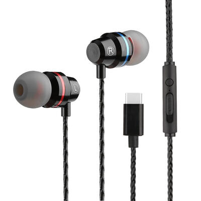 

Type-C Wired In-ear Earphones Stereo Headphones with Mic for LeTV Le 2 Pro