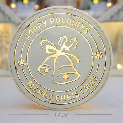 

〖Follure〗Luminous Christmas Decoration Led Round Bell Folders Desktop Decoration