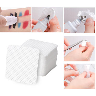 

Greensen 500Pcs Disposable Soft Lint-free Nail Polish Remover Cotton Pads Makeup Cleaner Wipes