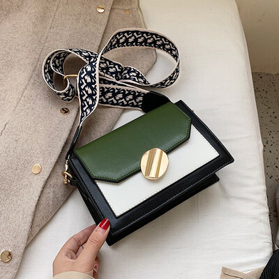 

Tailored Women Bag Color Matching Fashion Small Square Bag Shoulder Chain Messenger Bag