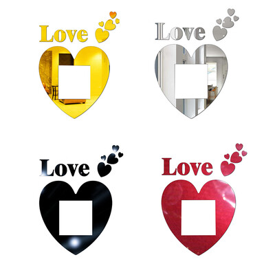 

Love Heart Pattern Acrylic Socket Switch Wall Sticker Wedding Living Room Bedroom Decorative Decal