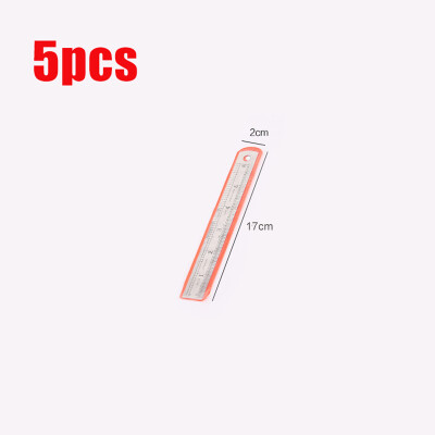 

5 Pc 6Inch Stainless Steel Pocket Measuring Ruler Scale Rule Double Sided Metric