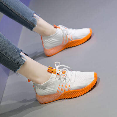 

Sports shoes female 2019 autumn new autumn shoes wild breathable net red ins super fire old tide shoes autumn explosions