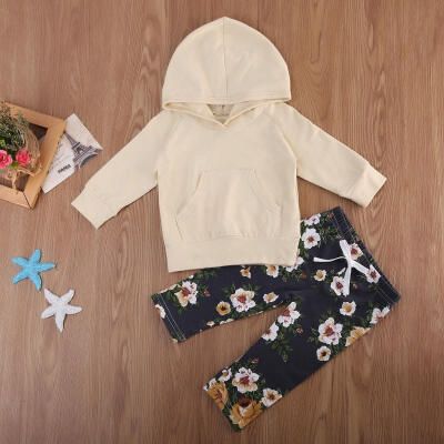 

Kids Baby Boy Girls Clothes Set Hooded Tops Long Pants Christmas Outfits 0-18M