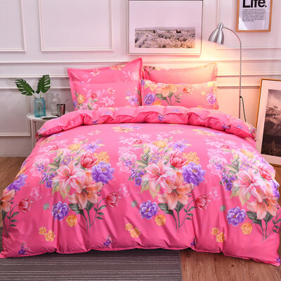 

Toponeto Four-Piece Bedding Set Duvet Pillowcase Creative Pattern Full Size