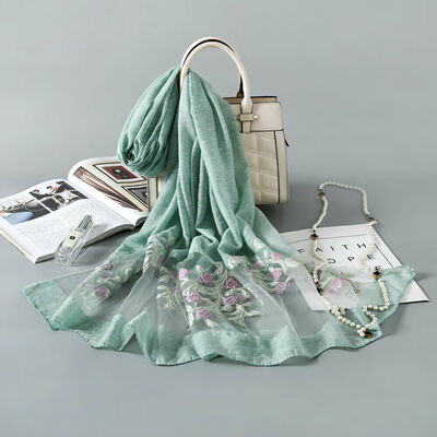 

Women Soft Long Neck Large Scarf Wrap Shawl Pashmina Stole Scarve Chiffon Cotton