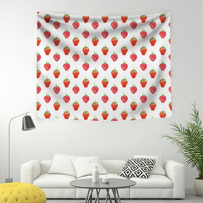 

Gobestart Strawberry Tapestry Living Room Bedroom Decorative Painting Fabric Wall Painting