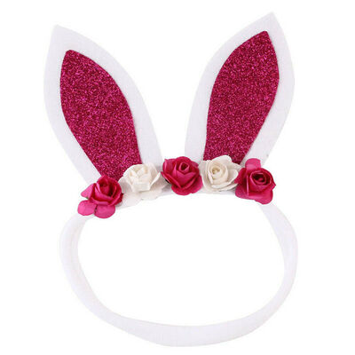 

Fashion Baby Girls Toddler Kids Rabbit Ears Flower Hair Band Headband Headwear