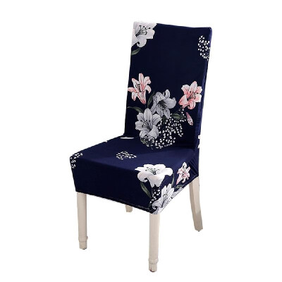 

Printed Chair Cover Soft Milk Silk Home Seat Protector Stretch Anti Dust