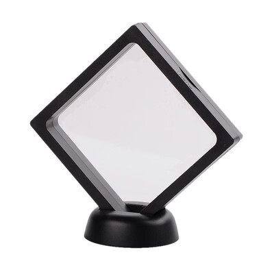 

Plastic Frame Stands with Transprent Membrane For Ring Pendant Bracelet Jewelry Display Rhombus Black Frame 11x11cm Botto