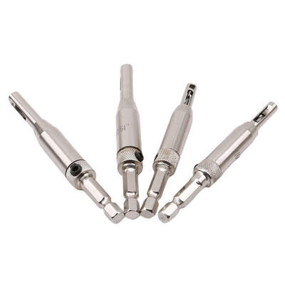 

4pcs Door Window HingeTool Wood Drill Bit Set Self Centering Hole Puncher US