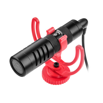 

Mini Universal Cardioid On-Camera Microphone Mic with Hot Shoe Shock Mount 35mm TRS TRRS Connector Fur Windsheild for iPhone 6 6