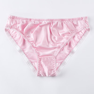 

Women Solid Color Mid Waist Panties Breathable Triangle Briefs Thongs Underwear