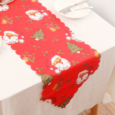 

Toponeto Christmas Table Flag Polyester Printed Table Flag Table Decoration Supplies