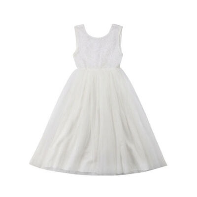 

Baby Girls Princess Dress Lace Tulle Party Bridesmaid Dresses Photography Props