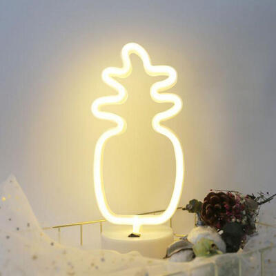 

Ins Style Neon Styling Lamp Type Base Warm White Pineapple Korean Style LED Modeling Light