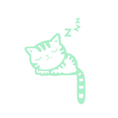 

Cartoon Cat Luminous Switch Sticker Removable PVC Dark Glowing Wall Decals