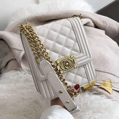 

Bag women 2019 new Korean version of small fragrance wind bag mobile phone bag vertical diamond chain shoulder diagonal bag