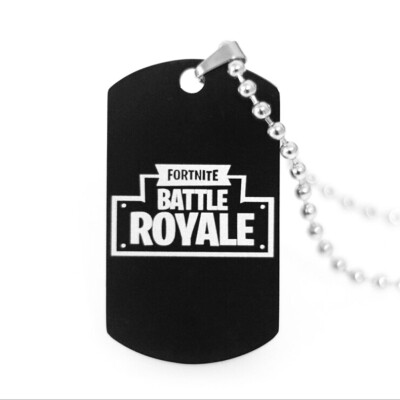 

For-Tnite Stainless Steel Necklace Cool Pendant Fans Favorite Gamer Gifts for Teen Adults