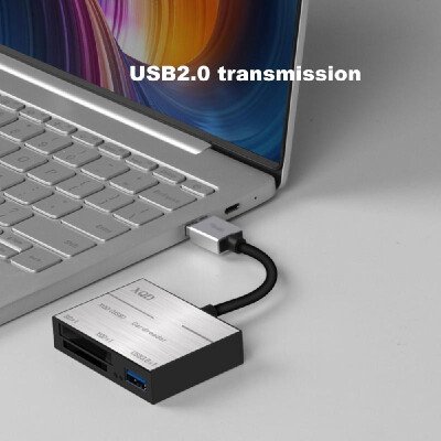 

XQDSD Card High Speed Card Reader USB30HUB Compatible with USB3020 Silvery