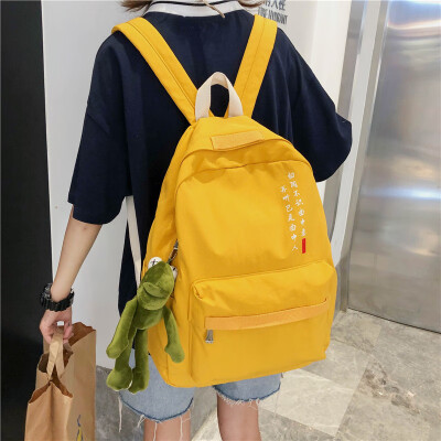 

Backpack ladies shoulder bags red Japanese schoolbags female Korean version of Sengshi high school ins Fenggang style retro love