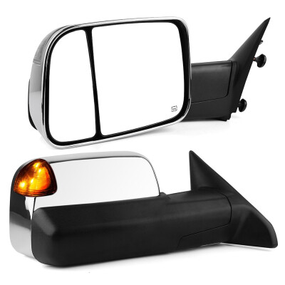 

LeftRight Power Heated Amber LED Signal Tow Mirrors For 09-12 Dodge Ram 1500