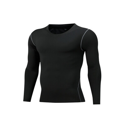 

Fitness Top Men Long Sleeve UV Protection Quick Drying Tights Sportswear Gym Tops Clothes
