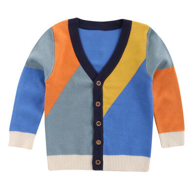 

Boys Girls Baby Kids Rainbow Stripes Sweaters Soft Warm Childrens Sweater Coats