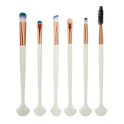 

6pcs Fan-shell Makeup Brushes Kit Set Eyebrow Eyelashes Cosmetic Tools